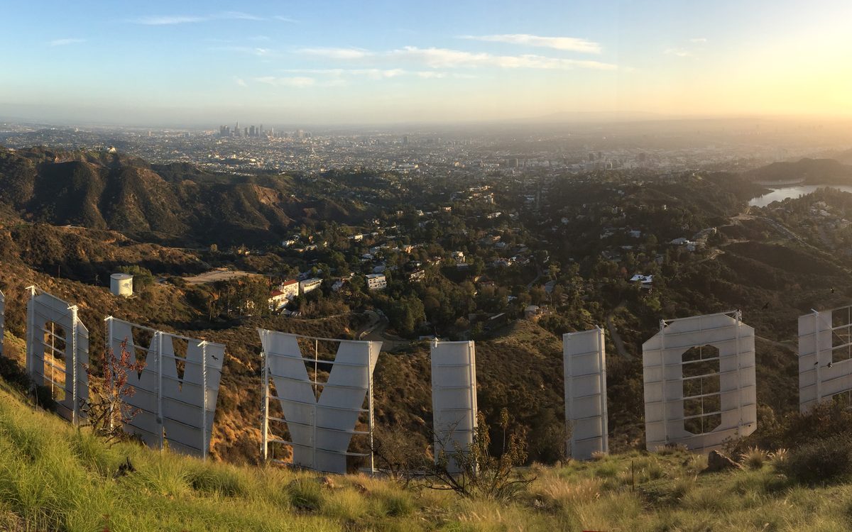 The Hollywood Sign above the Hollywood Hills